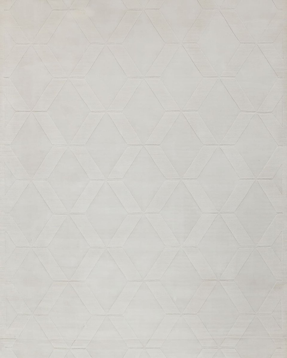 Brunello Hand-Loomed White Rug, 8' x 10'